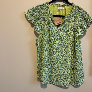 Kori Green Floral Women's Top